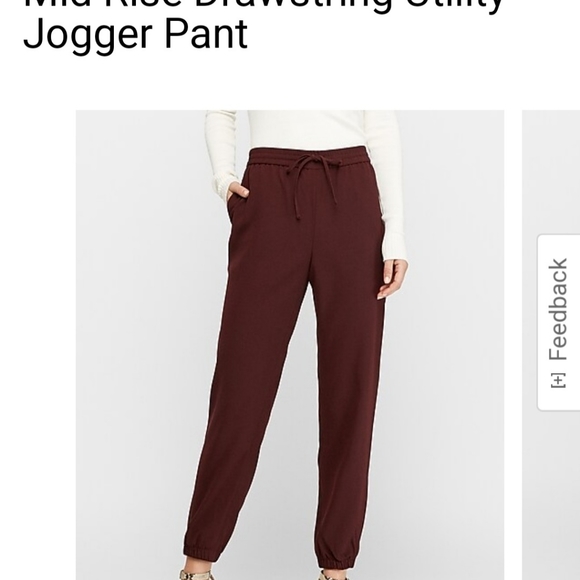 Express Pants - Midrise Utility Drawstring Jogger Pants